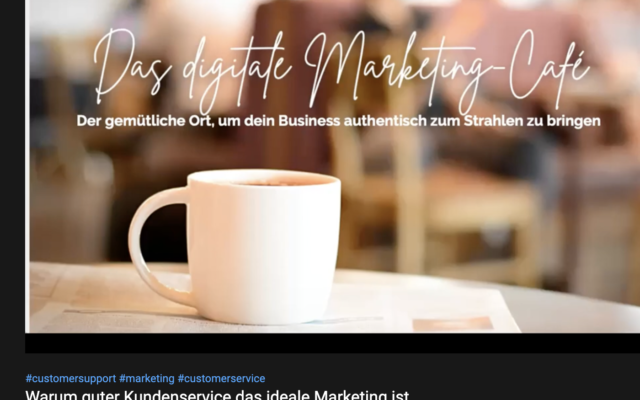 Interview-Gast im digitalen Marketing-Café